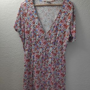 Asos floral plus size dress